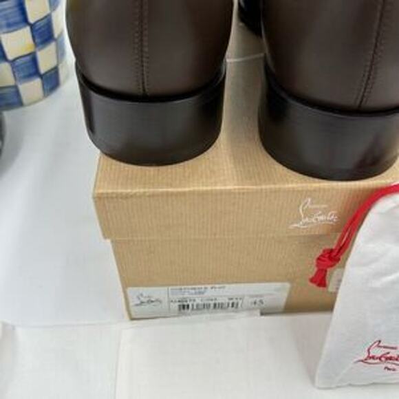 Men's Christian Louboutin cotomale Leather Oxford, size 45 made in Italy - Picture 9 of 13